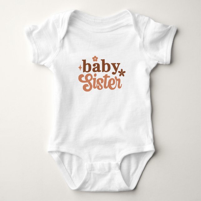 Baby Boho Baby Sister Baby Bodysuit (Front)