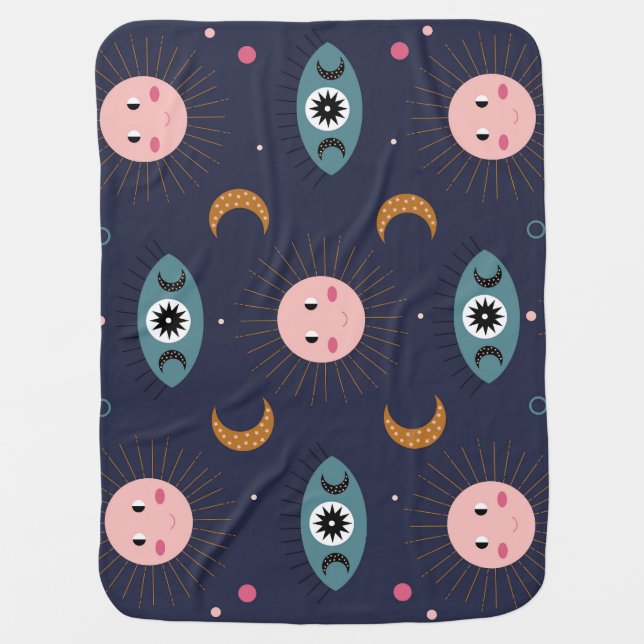 Baby boho, hippie chic pattern. blanket (Front)