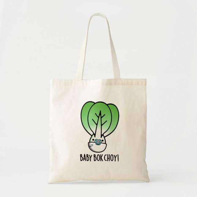 Baby Bok Choy Funny Veggie Pun  Tote Bag (Front)
