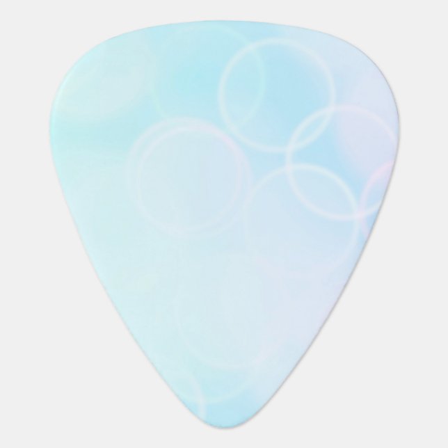 Baby Bokeh - Blue Guitar Pick (Front)