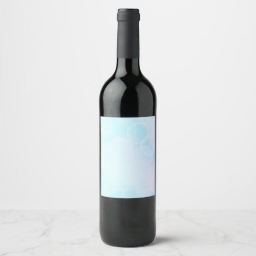 Baby Bokeh _ Blue Wine Label