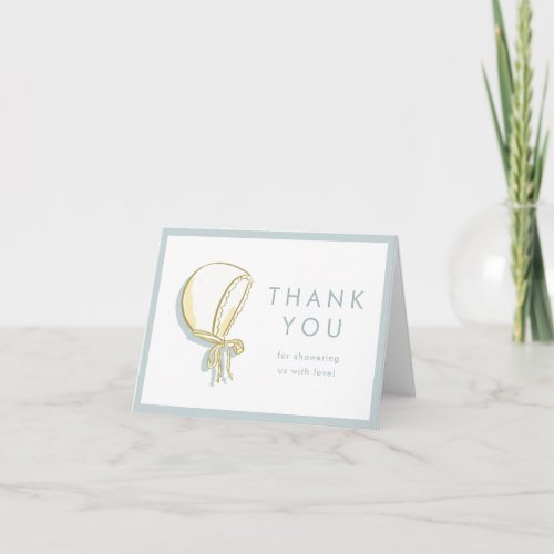 Baby Bonnet Thank You Card