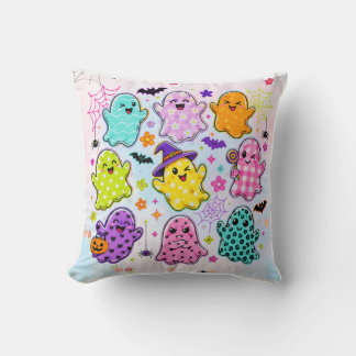 baby boo colorful kids throw pillow