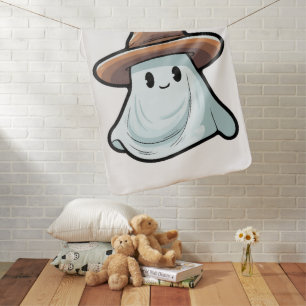 Baby Boo Cowboy Ghost Halloween Collection Blanket