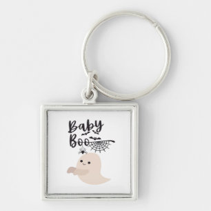 Baby Boo Cute Halloween Print Vintage Style Keychain