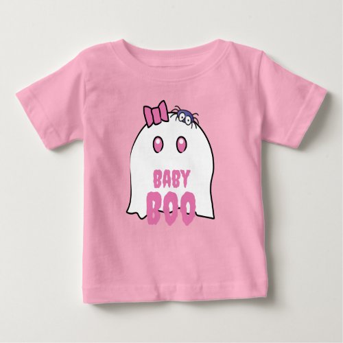 Baby Boo Girl Adorable Halloween Ghost Family  Baby T_Shirt