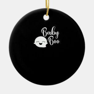 Baby Boo Halloween  Ceramic Ornament