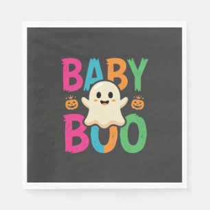 Baby Boo Halloween Ghost Design_1 Napkins