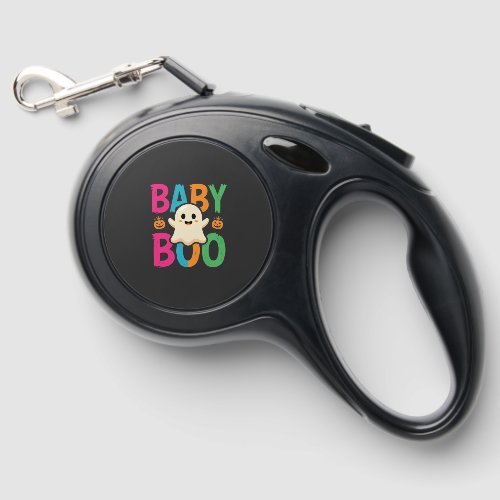 Baby Boo Halloween Ghost Design_1 Retractable Pet Leash