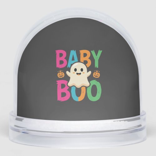Baby Boo Halloween Ghost Design_1 Snow Globe