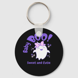 Baby Boo Sweet Toddler Halloween Design Keychain