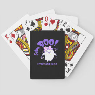 Baby Boo Sweet Toddler Halloween Design Poker Cards