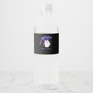 Baby Boo Sweet Toddler Halloween Design Water Bottle Label