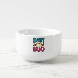 Baby Boo Vintage Halloween Ghost Shirt Design_1 Soup Mug