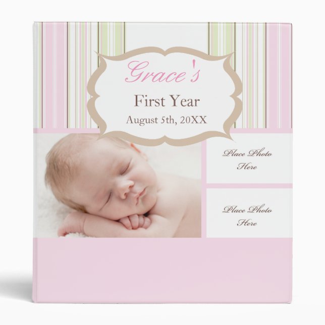 Baby Book 3 Ring Binder (Front)