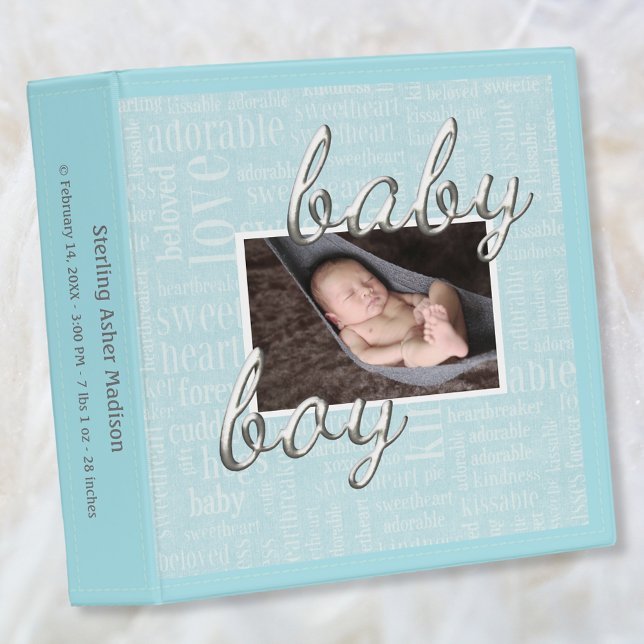 Baby Book Album | Photo Word Collage 3 Ring Binder (Creator Uploaded)