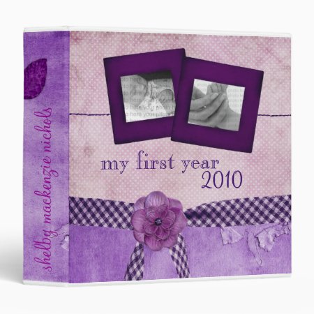 Baby Book: My First Year 3 Ring Binder