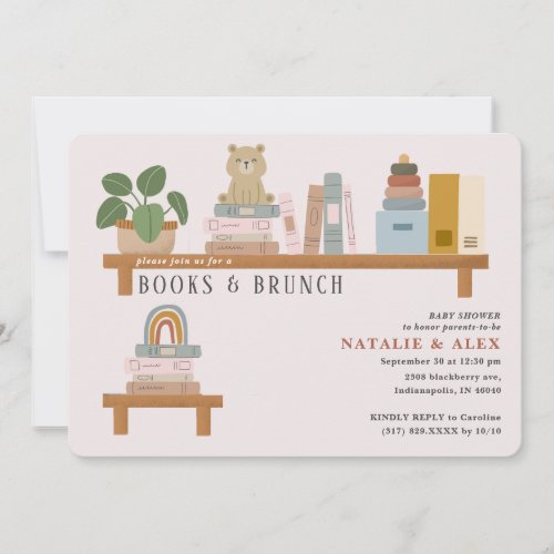 Baby Book Shelf Pink Girl Baby Shower