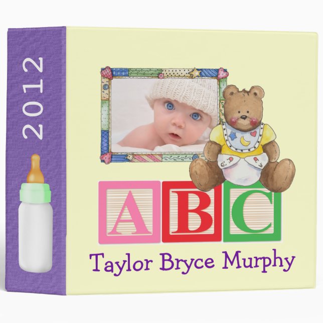 Baby Book - SRF 3 Ring Binder (Front/Spine)