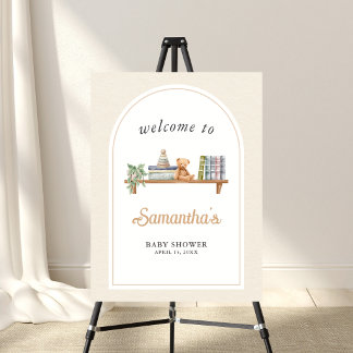Baby Books and Brunch Baby Shower Welcome Sign