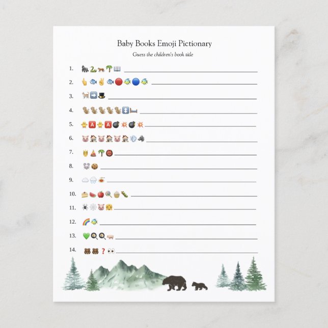 Baby Books Emoji Game  (Front)
