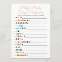 Baby Books Emoji Pictionary Game Pink