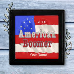 Baby Boomer custom name  Gift Box<br><div class="desc">Baby Boomer custom name gift box by ArtMuvz Illustration. Matching Birthday gifts, t-shirts, Birthday party apparel for birthday boy and birthday girl. birthday apparel, t-shirts, and surprise birthday party gifts.Celebrate your birthday in style! The bold and colorful birthday design is sure to turn heads and get you into the birthday...</div>