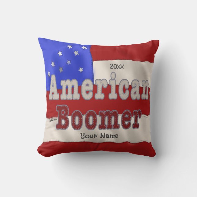 Baby Boomer custom pillows (Front)