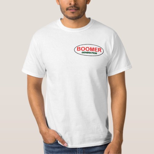 Baby boomer generation T_shirt logo