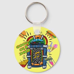 Baby Boomer Jukebox Keychain
