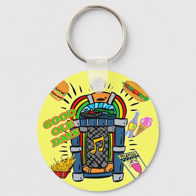 Baby Boomer Jukebox Keychain (Front)