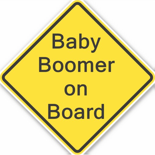 Baby Boomer on Board Window sticker | Zazzle