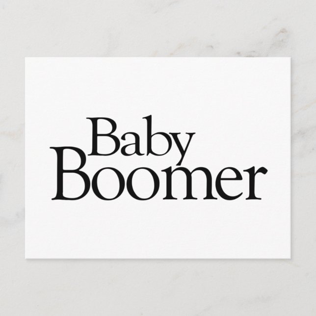 Baby Boomer Postcard (Front)