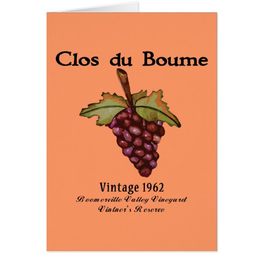 Baby Boomer, Vintage 1962 (Front)