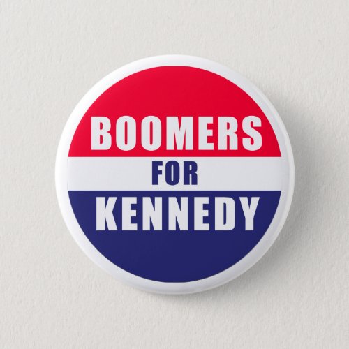 Baby Boomers for Kennedy button
