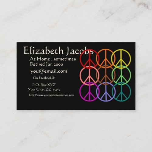 Baby Boomer's Retirement Business Card