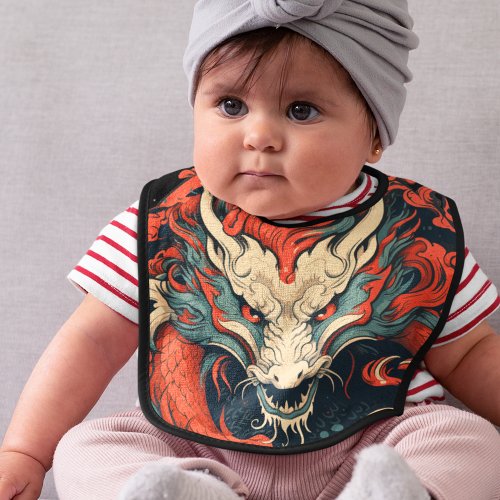 Baby Born in Year of the Dragon Little Terror Baby Bib