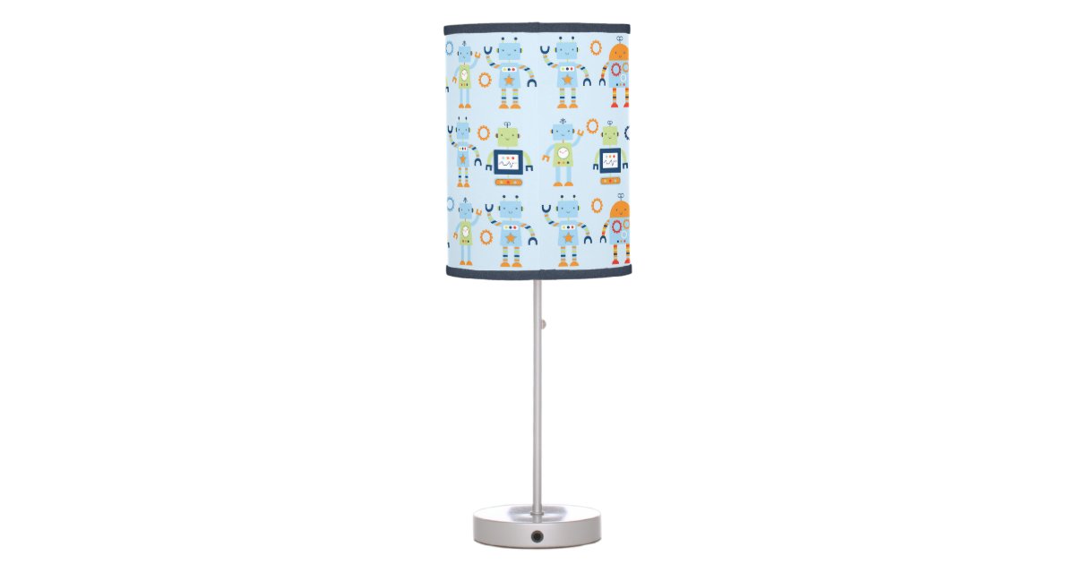 Baby Bots Robot Nursery Lamp | Zazzle