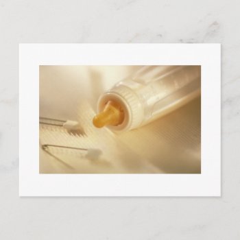 Baby Bottle Baby Safety Pins Babies Items Postcard by eBabyz at Zazzle