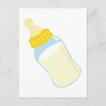 Baby Bottle Postcard by Windmilldesigns at Zazzle