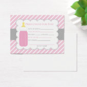Baby Bottle Predictions Card (Desk)
