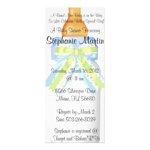 Baby Shower Baby Bottle Invitations 10