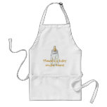 Baby Bottle, There&#39;s A Baby Under Here! Apron at Zazzle