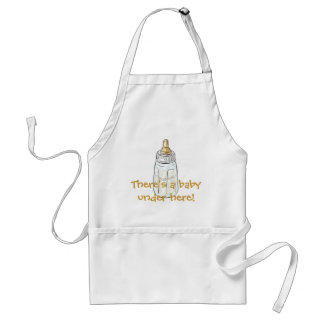 Baby Bottle, There's a baby under here! Apron