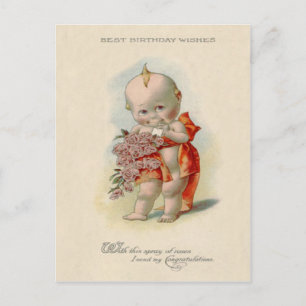 Baby Bouquet of Roses Postcard
