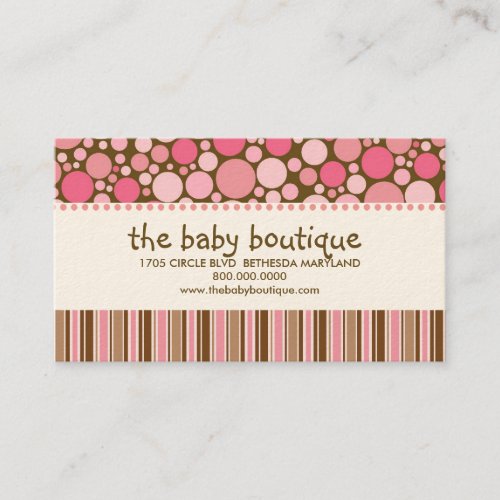 Baby Boutique Business Cards