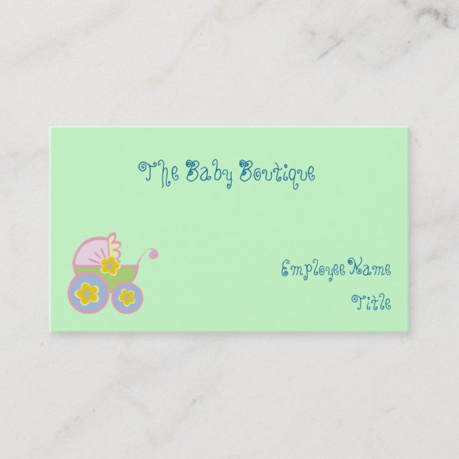 Baby Boutique Customized Business Cards (Front)