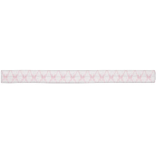 Baby Bow Trellis Pink Bella Ribbon Elastic Hair Tie