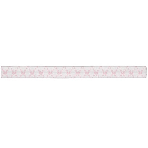 Baby Bow Trellis Pink Bella Ribbon Elastic Hair Tie