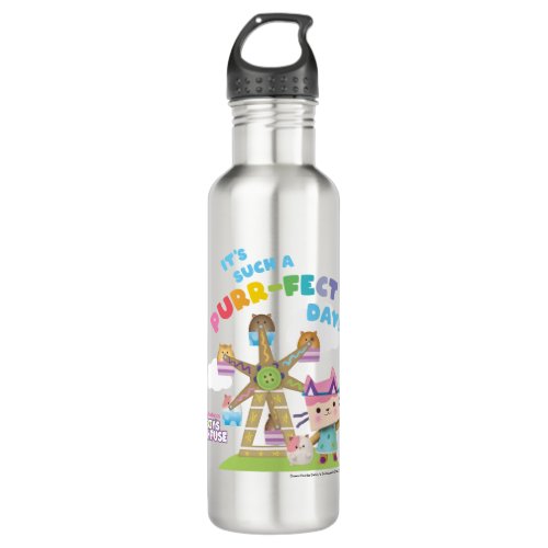 Baby Box Cat  Its Such a Purr_fect Day Stainless Steel Water Bottle